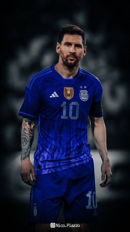 خالدز on X: 4k  Lionel #Messi wearing the new #Argentina away