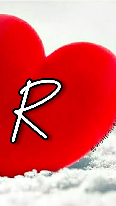R Letter - Heart Letter Wallpaper Download | MobCup
