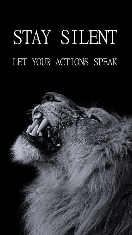 Let your actions speak Wallpaper Download | MobCup