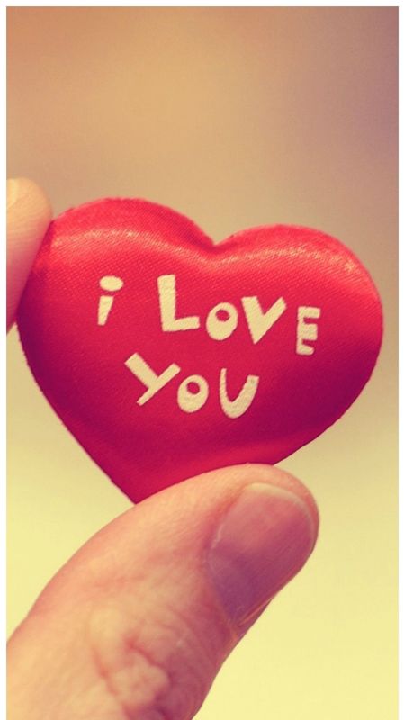 L Love You - Cute Little Red Heart | I Love You Wallpaper Download | MobCup