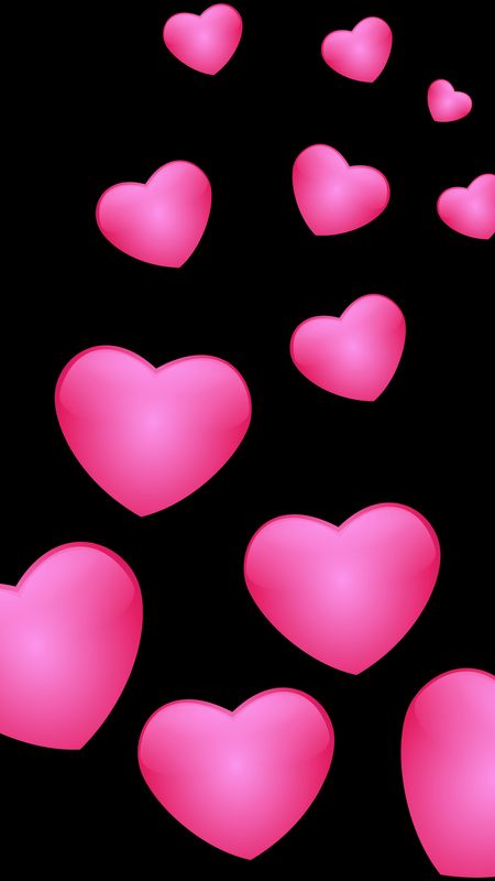 Pink Heart | Pink Colour Heart Wallpaper Download | MobCup
