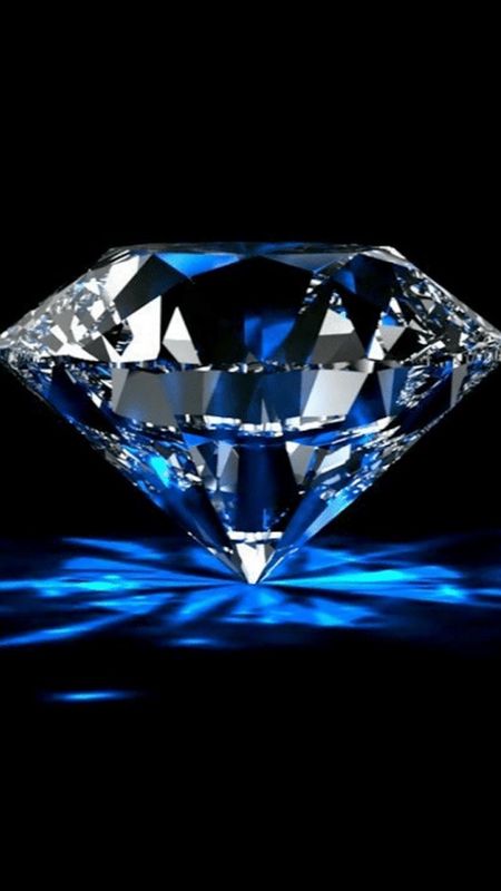 Blue Diamond - Diamond Reflection Wallpaper Download | MobCup