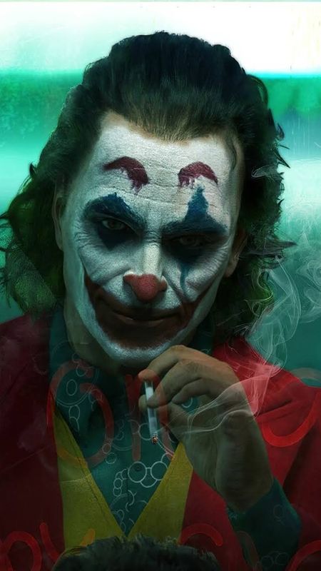 Joker Smoking - Blue Theme Wallpaper Download | MobCup