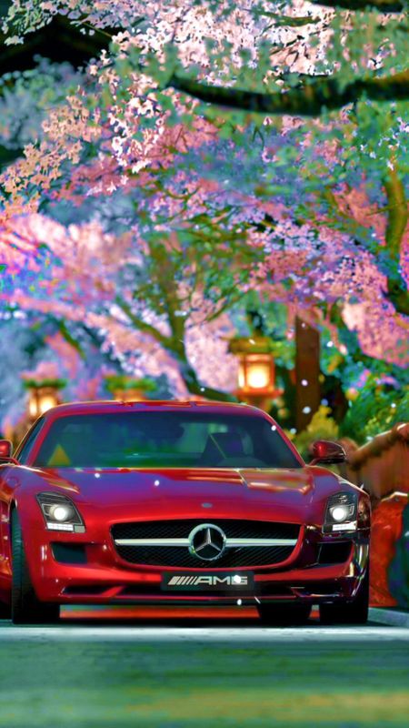 Red Mercedes Benz Car Wallpaper Download | MobCup
