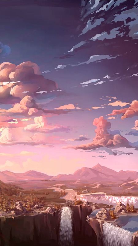 Anime Scenery - Clouds - Beautiful Background Wallpaper Download | MobCup