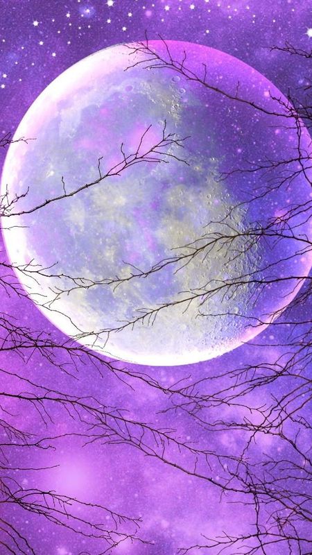 blue purple moon