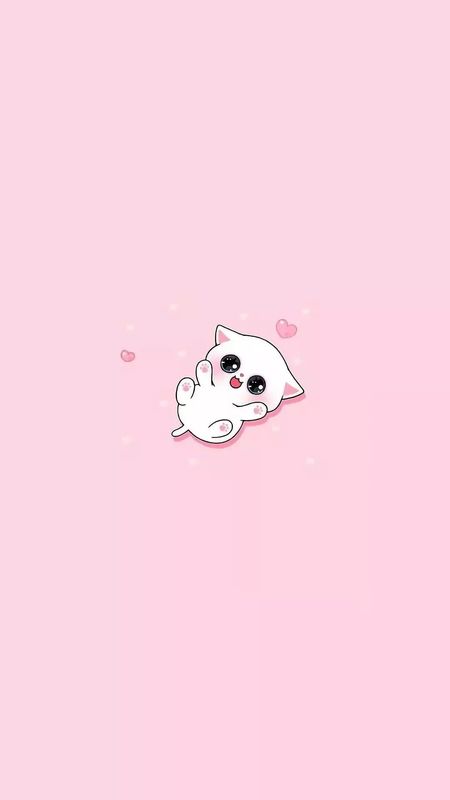 Cute And Sweet - Cute Pink Cat Wallpaper Download | MobCup