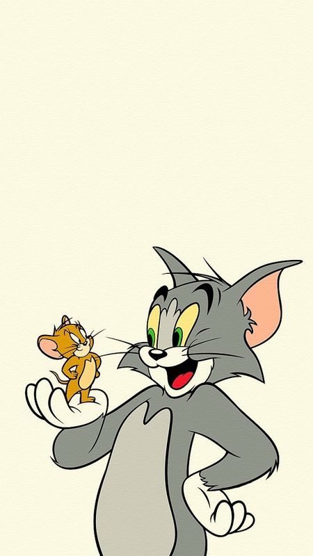 Tom And Jerry Cartoon - White Background Wallpaper Download | MobCup
