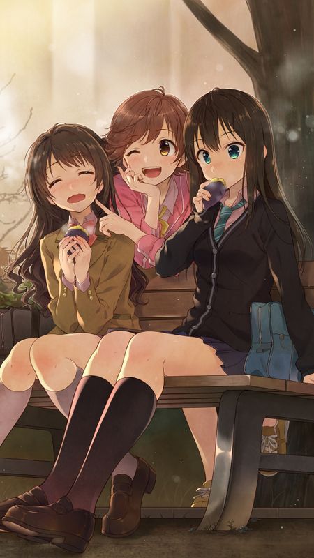 Anime Best Friends  Rain Wallpaper Download  MobCup
