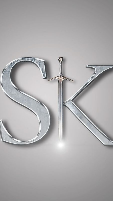 S K Name Ka - Silver Name Wallpaper Download | MobCup