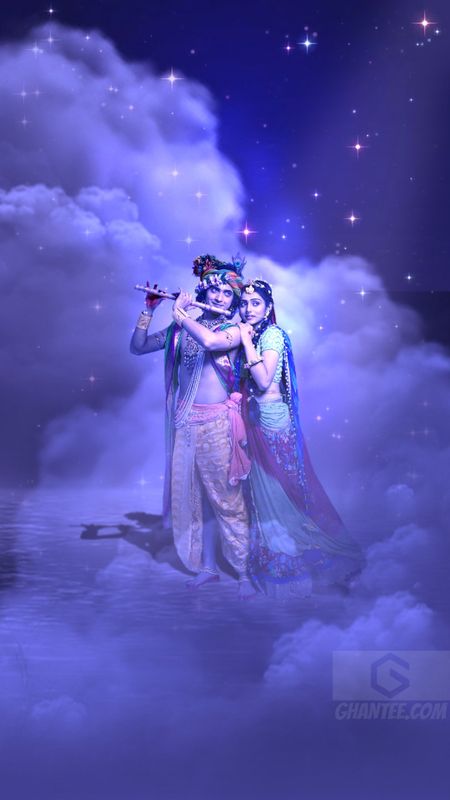 Radha Krishna Serial Photo - Blue Clouds - Night Background Wallpaper Download | MobCup Radha Krishna Serial Photo - Blue Clouds - Night Background Wallpaper Download | MobCup