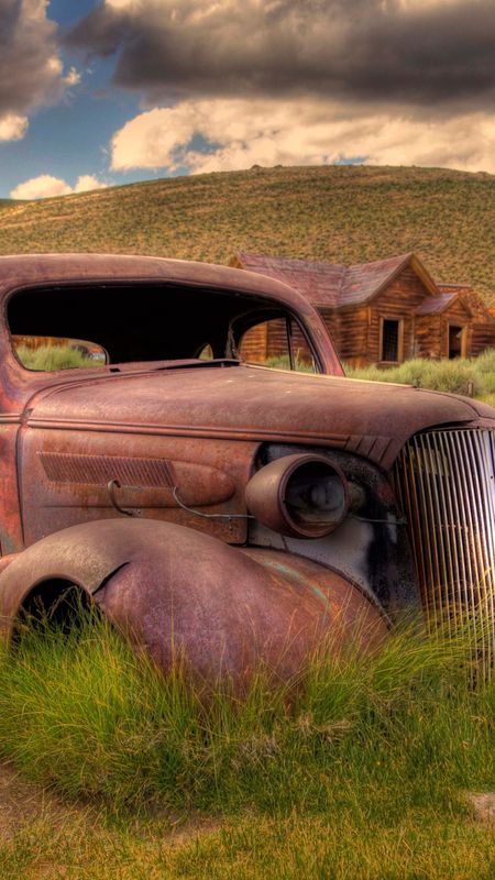 new over old - Old Car - Grass Background Wallpaper Download | MobCup