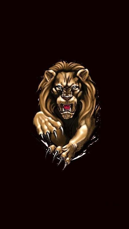 Head Of The Golden Lion King Logo - Logoku