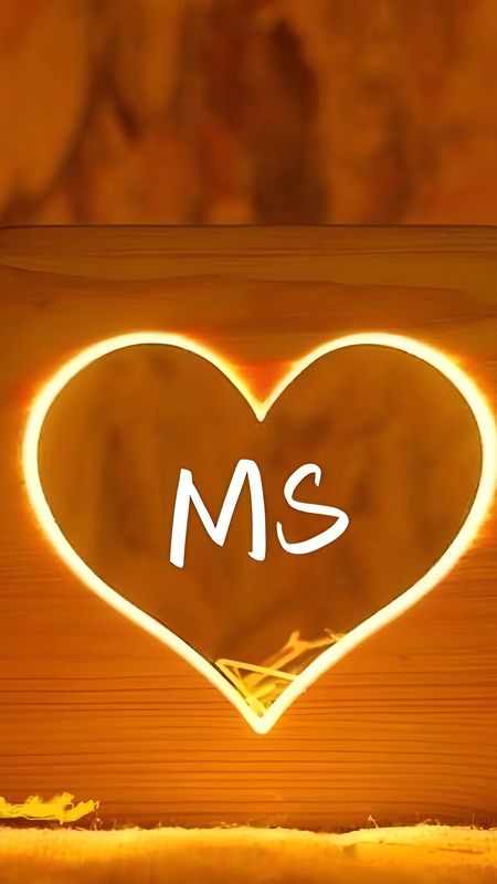 M.S Name Love - Light Love M S Wallpaper Download | MobCup