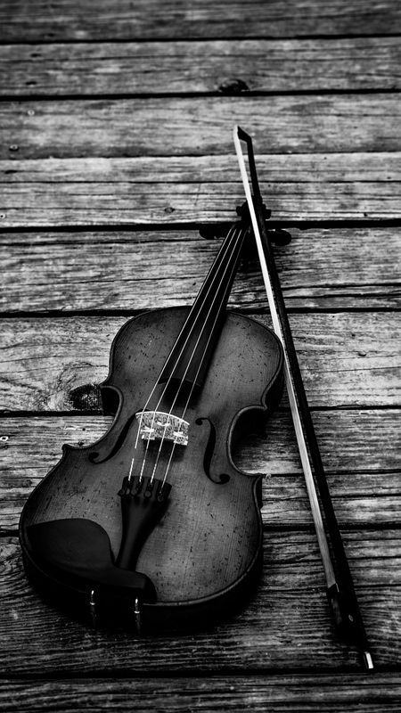 Violin Black and White Wallpaper Download | MobCup