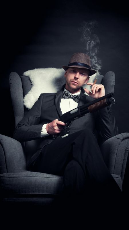 Mafia King - Sitting On Chair Wallpaper Download | MobCup