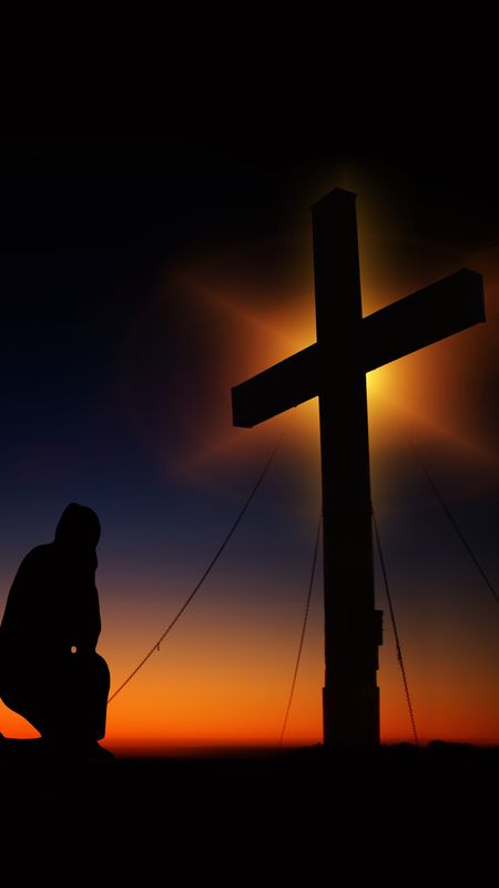 Jesus Cross - Dark Theme - Cross Background Wallpaper Download | MobCup