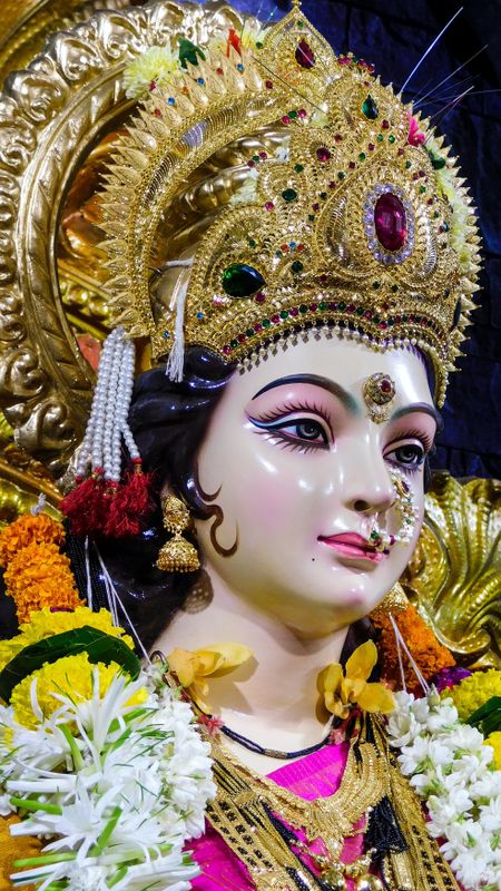 Maa Durga - Durga Pooja - Bindi Wallpaper Download | MobCup