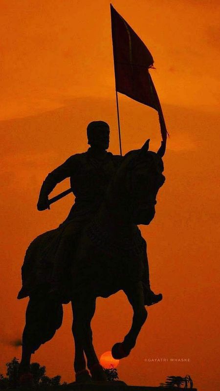 Shivaji Maharaj | Bhagwa | Orange Colour | Maratha King Wallpaper Download  | MobCup