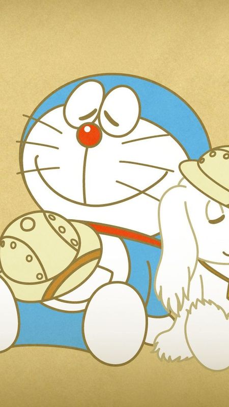 Doraemon - sleeping with dog Wallpaper Download | MobCup