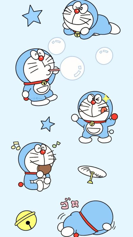 Doraemon - different moods Wallpaper Download | MobCup