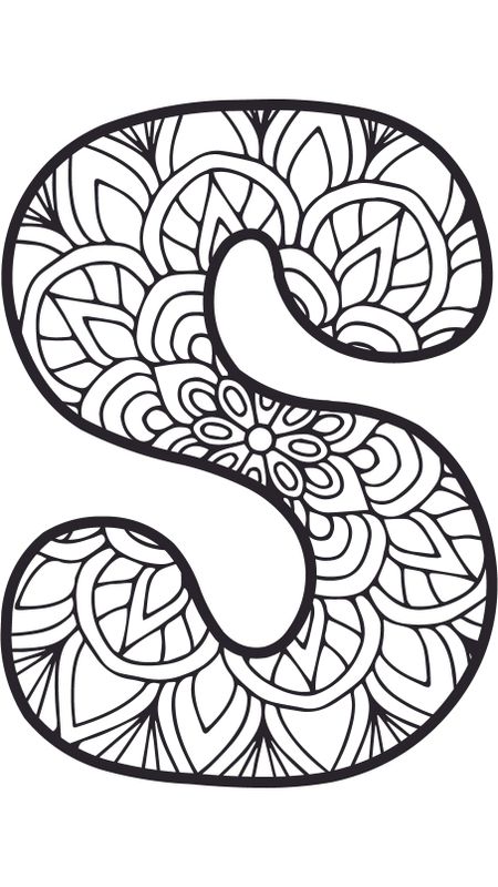 S For Lively - Sketch - Design - Alphabet Letter Wallpaper Download ...