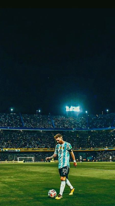 Messi Photos With Football Wallpaper Download | MobCup