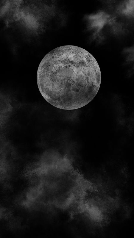 Full Moon in the Dark Night Wallpaper Download | MobCup