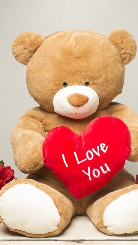 Teddy Bear Love - I Love You Wallpaper Download | MobCup