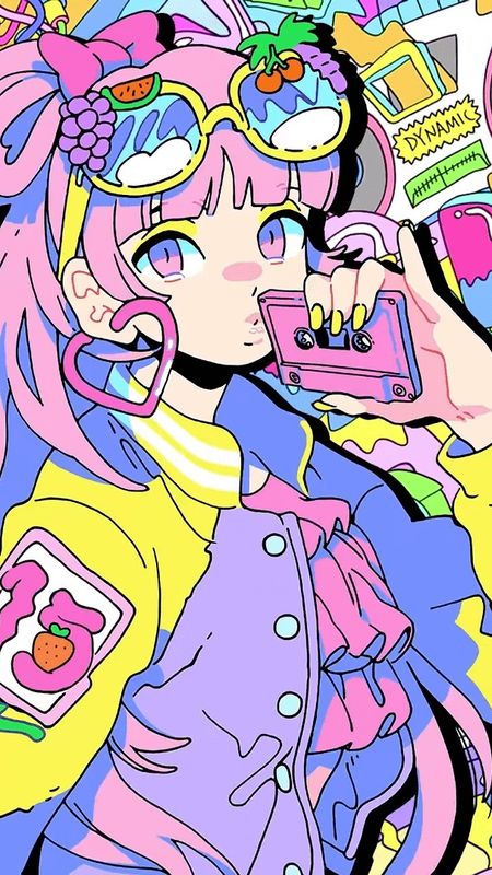 lovesick girl  retro anime  pink y2k aesthetic HD wallpaper download