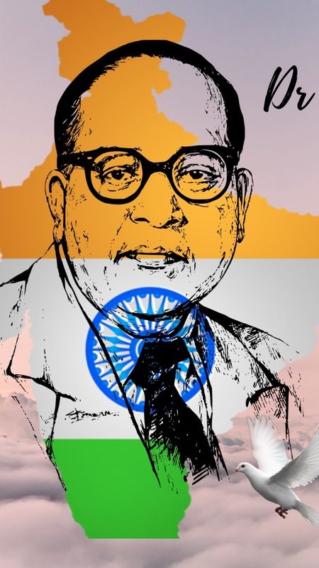 Babasaheb Ambedkar Face In India Map Wallpaper Download | MobCup