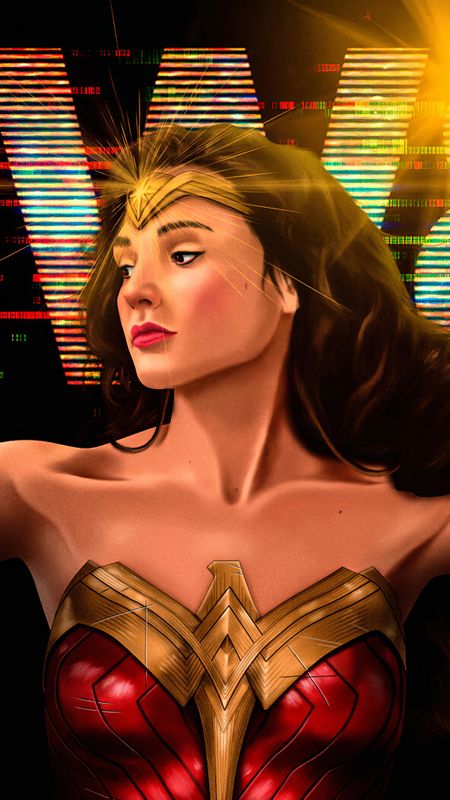 Wonder Woman 1984 4K Art IPhone Wallpaper  IPhone Wallpapers  iPhone  Wallpapers