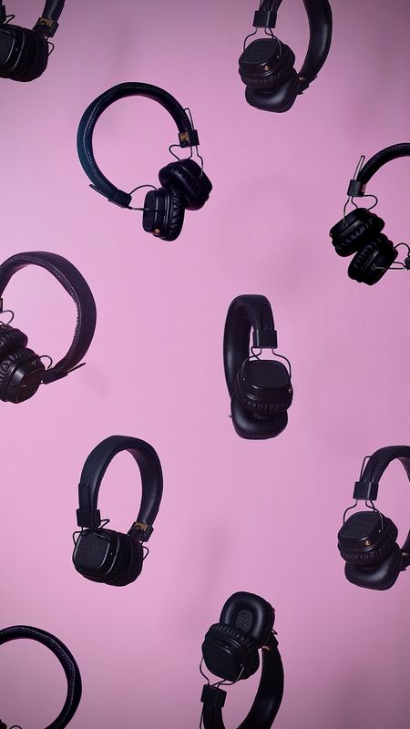 Download Music Phone Pink Headphones Wallpaper  Wallpaperscom