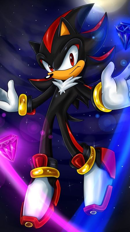 Shadow The Hedgehog - Sonic - Shadow - Neon Background Wallpaper Download |  MobCup