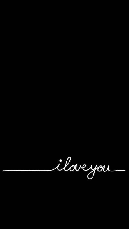 I Love You Wala - Black Background Wallpaper Download | MobCup