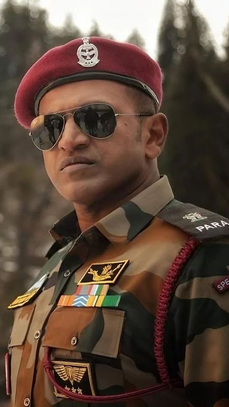 Puneeth Rajkumar Hd - Military Army Uniform Wallpaper Download
