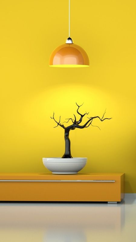 A Yellow - Interior Wall Wallpaper Download | MobCup