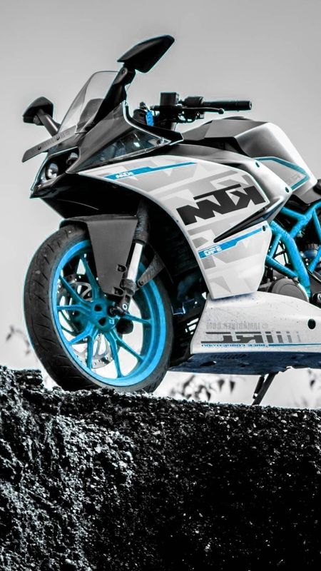 Ktm Bike - Blue And White - Bike Color