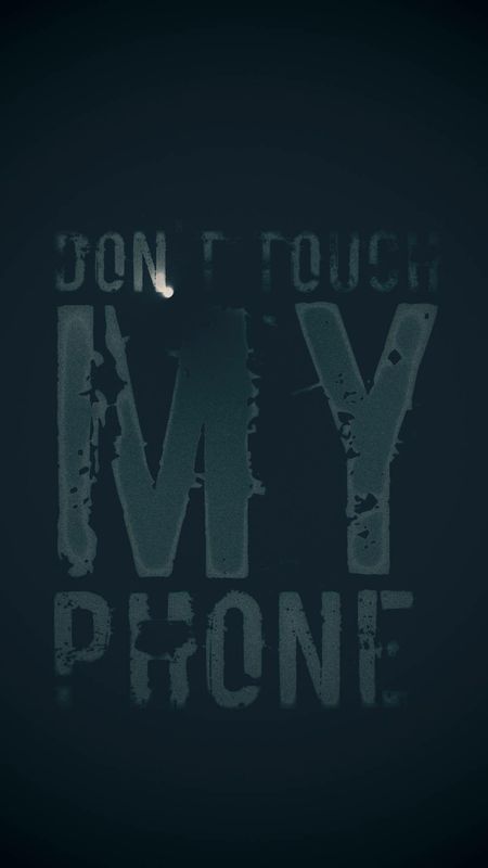 Don't Touch My Mobile - Dark Effect Wallpaper Download | MobCup