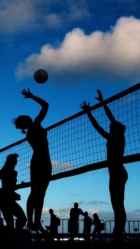 Volleyball - Clouds Background Wallpaper Download | MobCup
