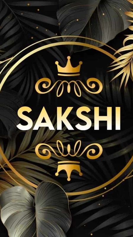 S Name - Sakshi - Golden Wallpaper Download | MobCup S Name - Sakshi - Golden Wallpaper Download | MobCup