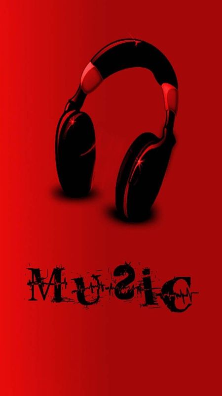 Music Lover - Red Background Wallpaper Download | MobCup
