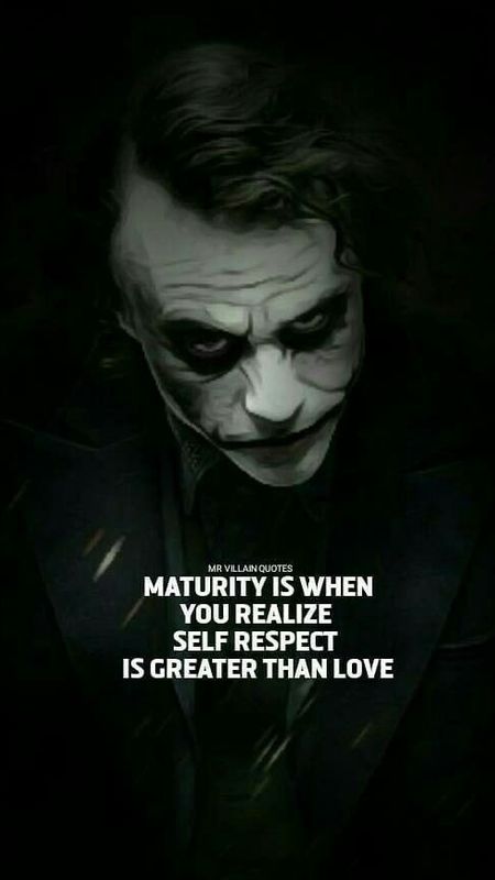 Joker Maturity quote Wallpaper Download | MobCup