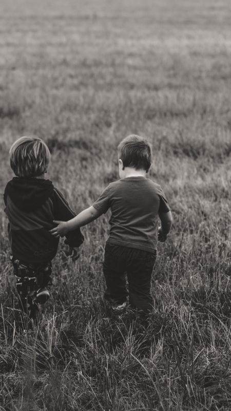 Brother And Sister Holding Each Other Hands Wallpaper Wallpaper Download |  MobCup