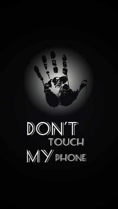 Don't Touch My Phone | Mobile Lock Screen Alert Wallpaper Download | MobCup