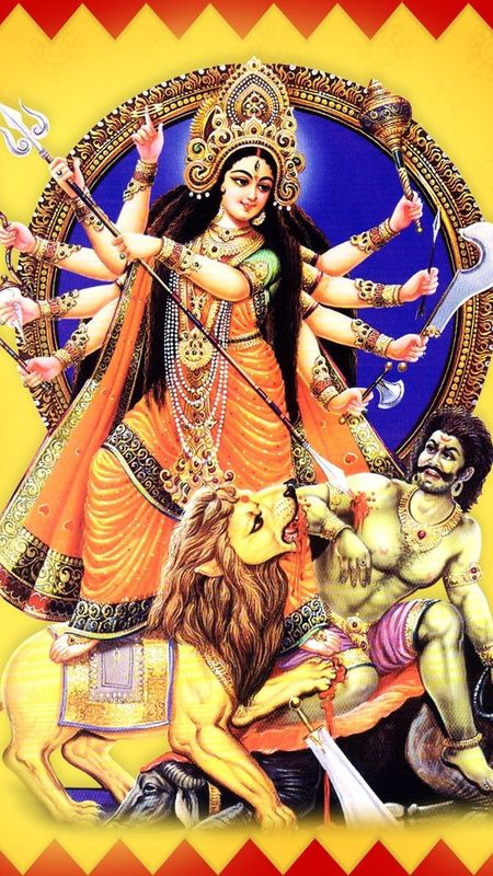 Durga Thakur - Blue Background Wallpaper Download | MobCup
