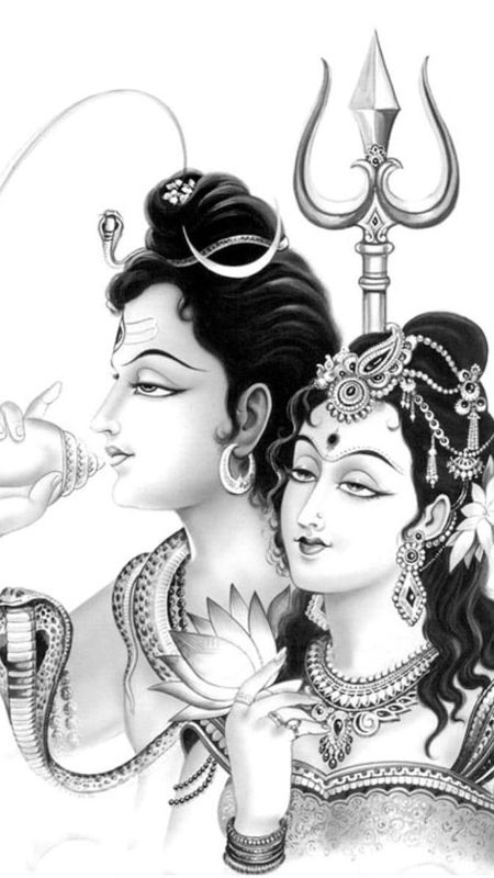 HD wallpaper Mahadev And Parvati Krishna and Raddha illustration God  Lord Shiva  Wallpaper Flare