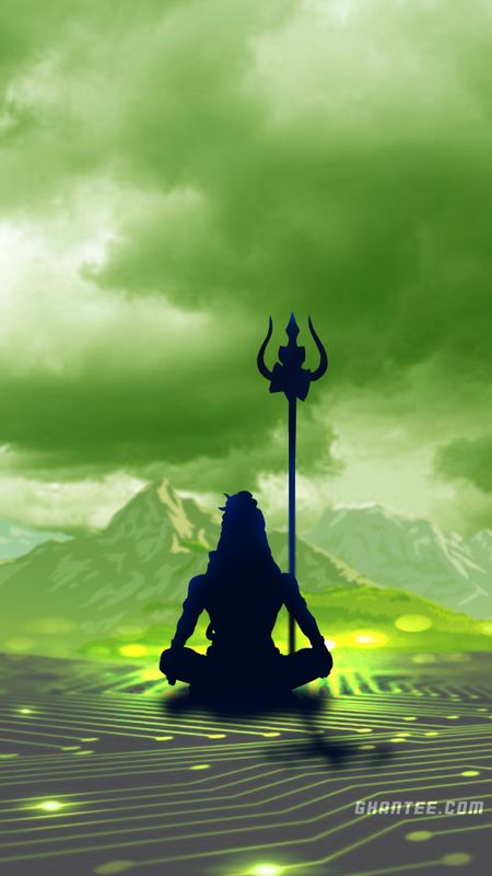 Mahakal Ke - Green Background Wallpaper Download | MobCup