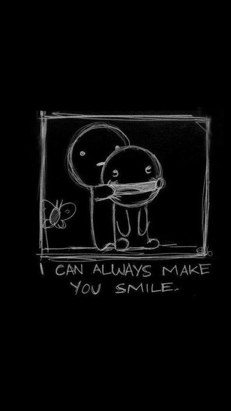 Black smile - always make smile Wallpaper Download | MobCup