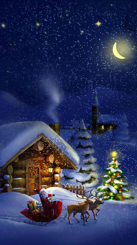 Merry Christmas | Santa Claus Wallpaper Download | MobCup